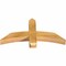Ekena Millwork Bellingham Rough Sawn Timber Gable Bracket, Western Red Cedar, 36"W x 18"H x 4"D x 4"F, 12/12 Pitch GBW036X18X0404BEL00RWR - alternate 5